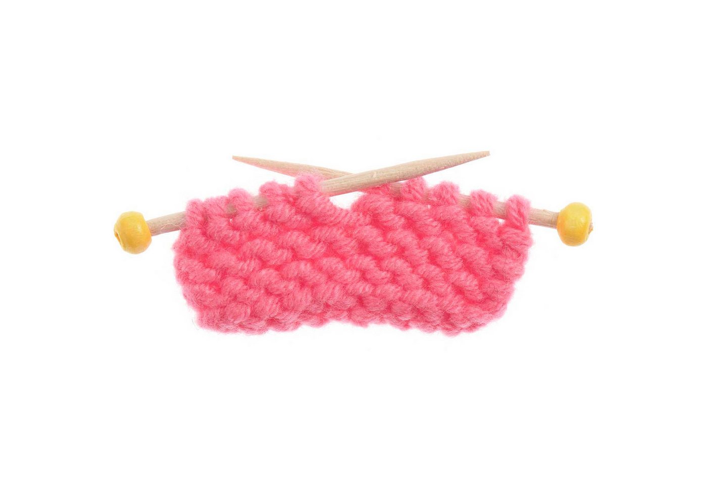 Rico Design Wichteltür Miniatur Strickzeug pink