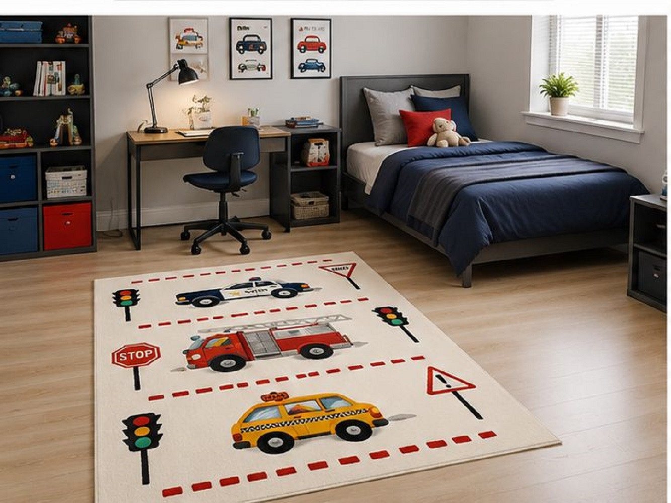 TEPPIA Kinderteppich Teppia 44880 Kinderteppich Notfallfahrzeuge