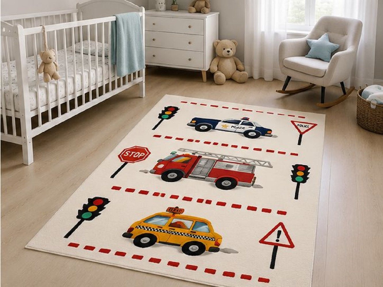 TEPPIA Kinderteppich Teppia 44880 Kinderteppich Notfallfahrzeuge Bild 3