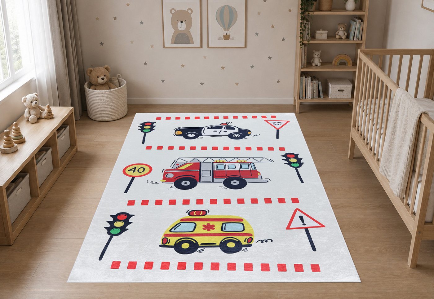 TEPPIA Kinderteppich Teppia 44880 Kinderteppich Notfallfahrzeuge Bild 5