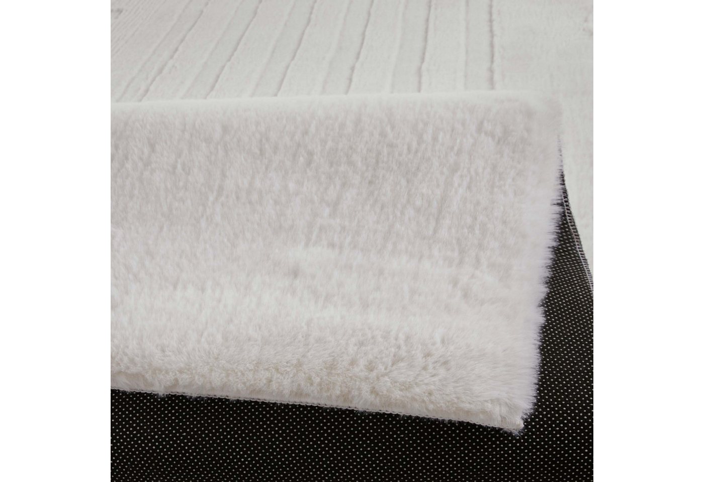TaraCarpet Langflor-Teppich Tara Carpet Kodiak Twister Hasenfellteppich der Premiumklasse, rechteckig, Höhe: 25 mm, Wohnzimmer, Schlafzimmer, Esszimmer, Jugendzimmer creme 080x150 Bild 2