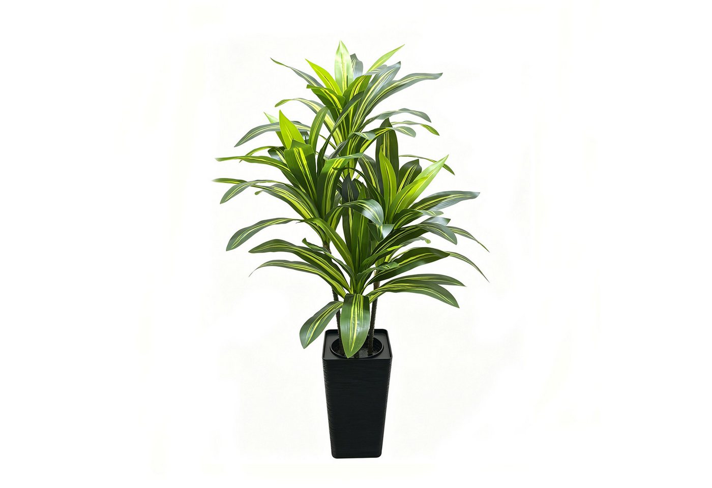 Kunstpflanze künstlicher Dracaena-Baum mit Topf, dekorative Kunstpflanze, GarveeMore Bild 2