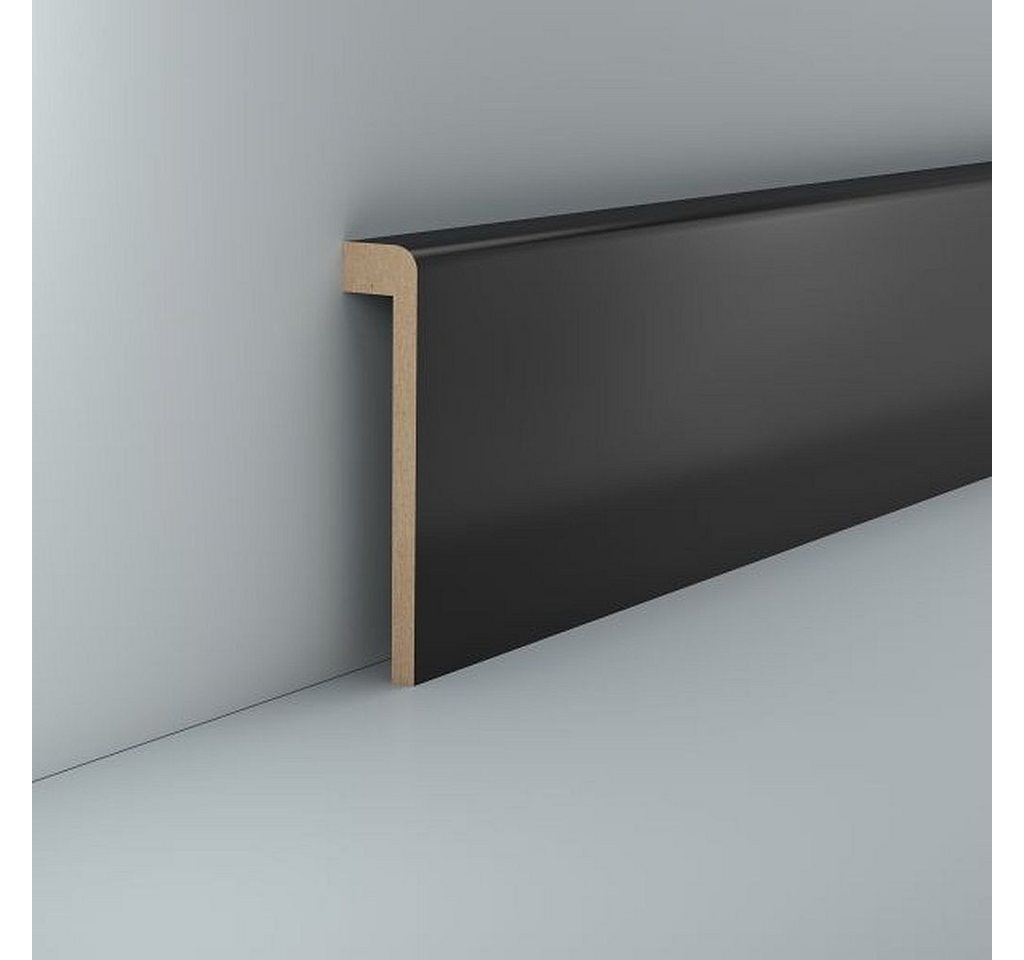 Südbrock Sockelleiste Sockelleiste Abdeckleiste Fliesensockel Verblendung 19x96 Schwarz, L: 250 cm, H: 9.6 cm, 1-St. Bild 3