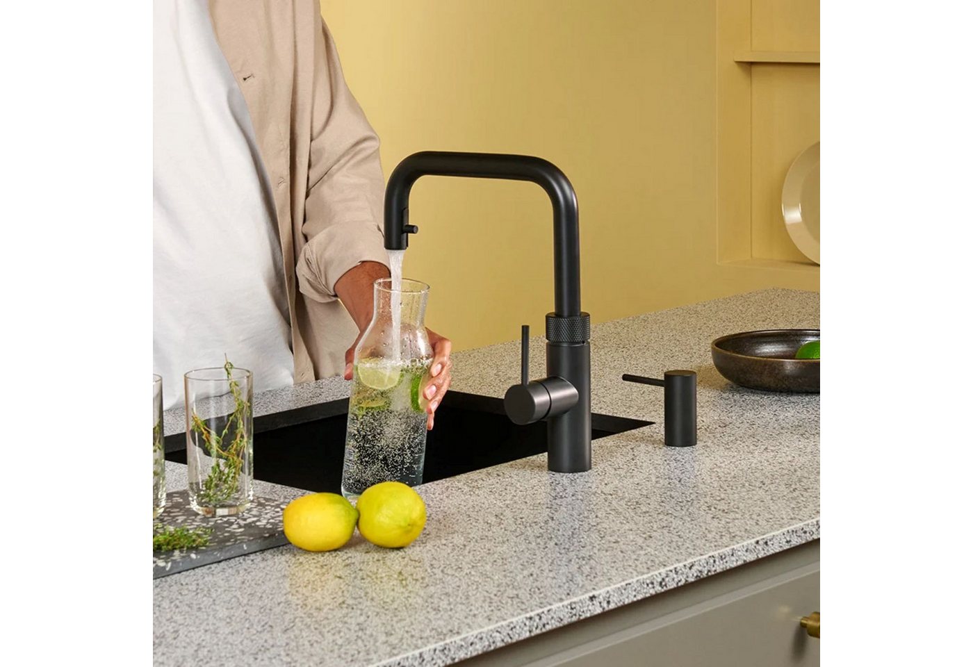 QUOOKER Küchenarmatur Flex Square, PRO3 & CUBE, schwarz, FXSBLK PRO3 CUBE2, **inkl. CUBE Filter Starter Set** inkl. 7 JAHRE GARANTIE Bild 3
