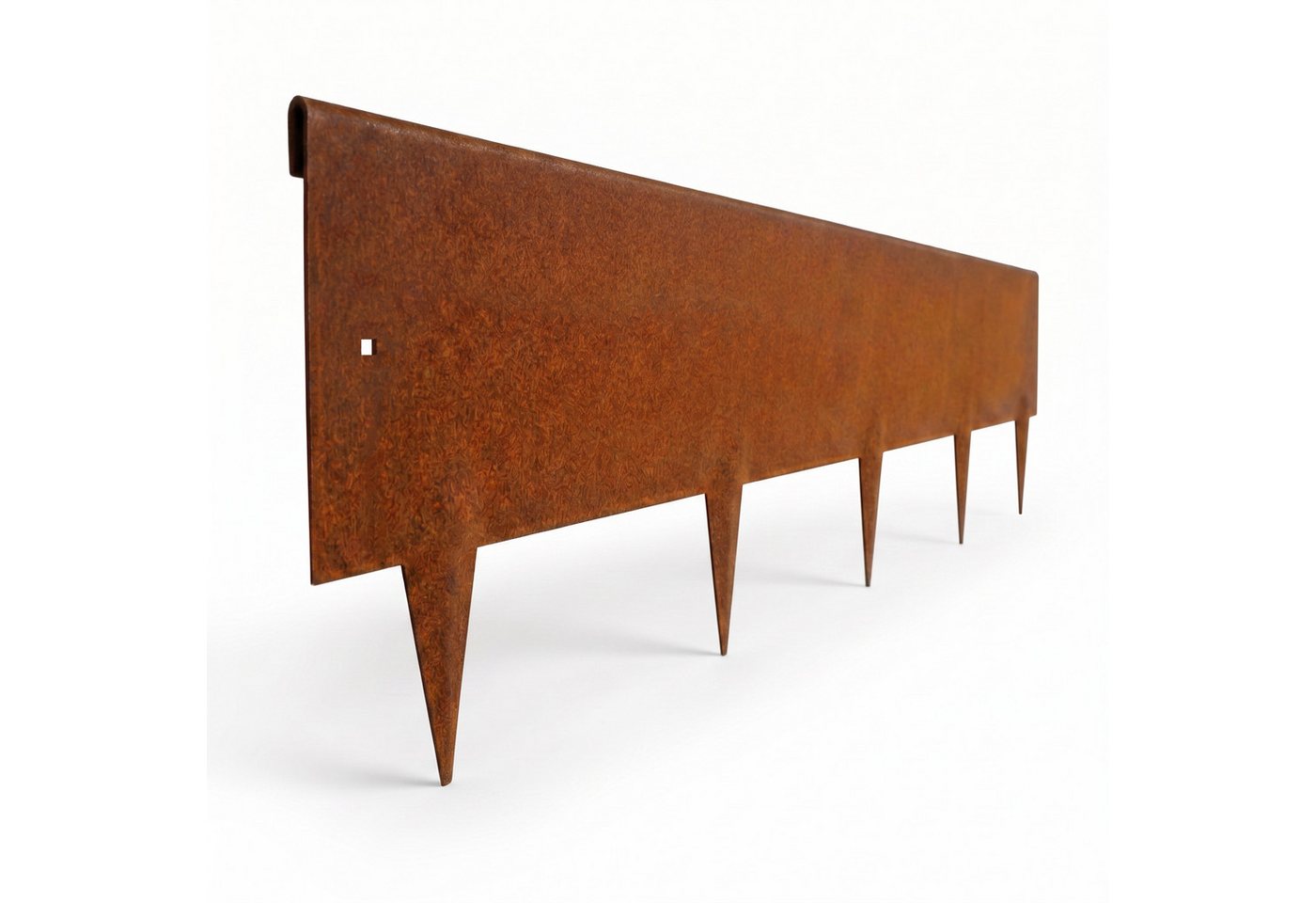 PEACOCK Garden SupportS Rasenkante Rasenkante corten 10m – robuste Beeteinfassung 24cm hoch Bild 2