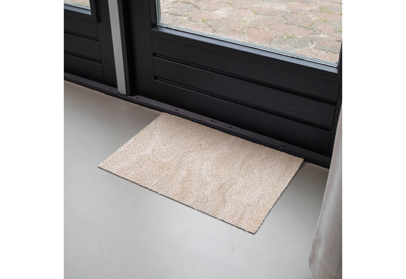 MuchoWow Fußmatte Marmor – Muster – Beige – Stein – Abstrakt, Rechteckig, innen Schmutzfangmatte, Tür, Schmutzfänger Flur, Teppich 60x40 cm Bild 2