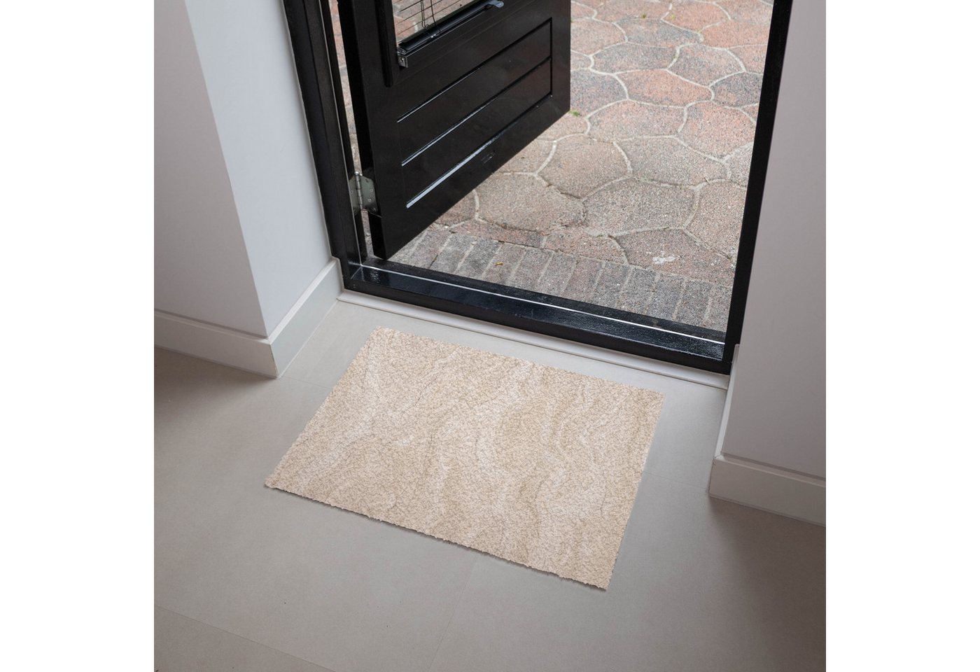 MuchoWow Fußmatte Marmor – Muster – Beige – Stein – Abstrakt, Rechteckig, innen Schmutzfangmatte, Tür, Schmutzfänger Flur, Teppich 60x40 cm Bild 5