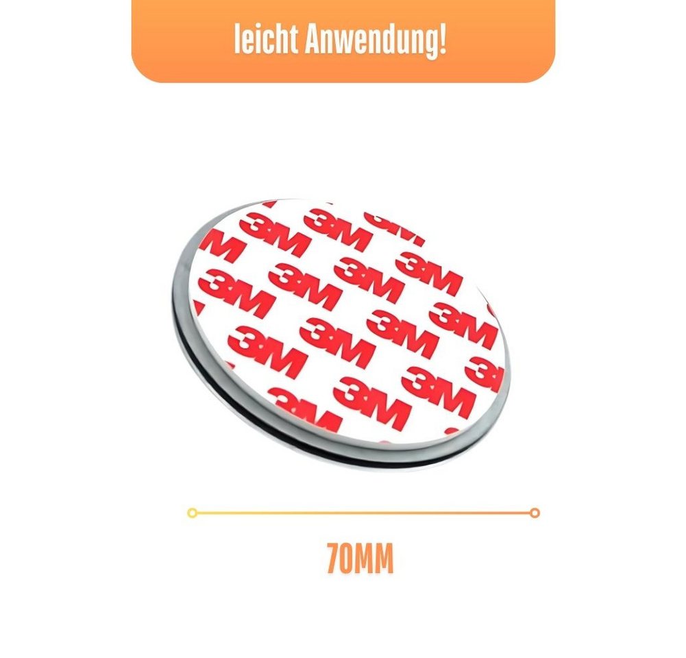 Defactoshop Magnethalter Magnetbefestigung Magnethalterung Magnetpad für Rauchmelder (10-St), Zur Befestigung Ihres Rauchmelders ohne Bohren oder Schrauben Bild 3