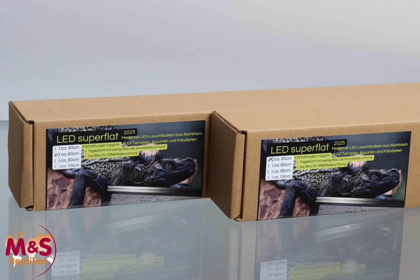 M&S Reptilien Terrarienleuchte X-Reptile LED TerraStrip Superflat 14 Watt (ca. 40 cm)
