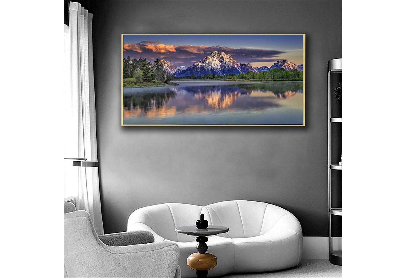 LuxusKollektion Malen nach Zahlen Malen nach Zahlen Landschaft XXL 80x40cm (1-St) Bild 2