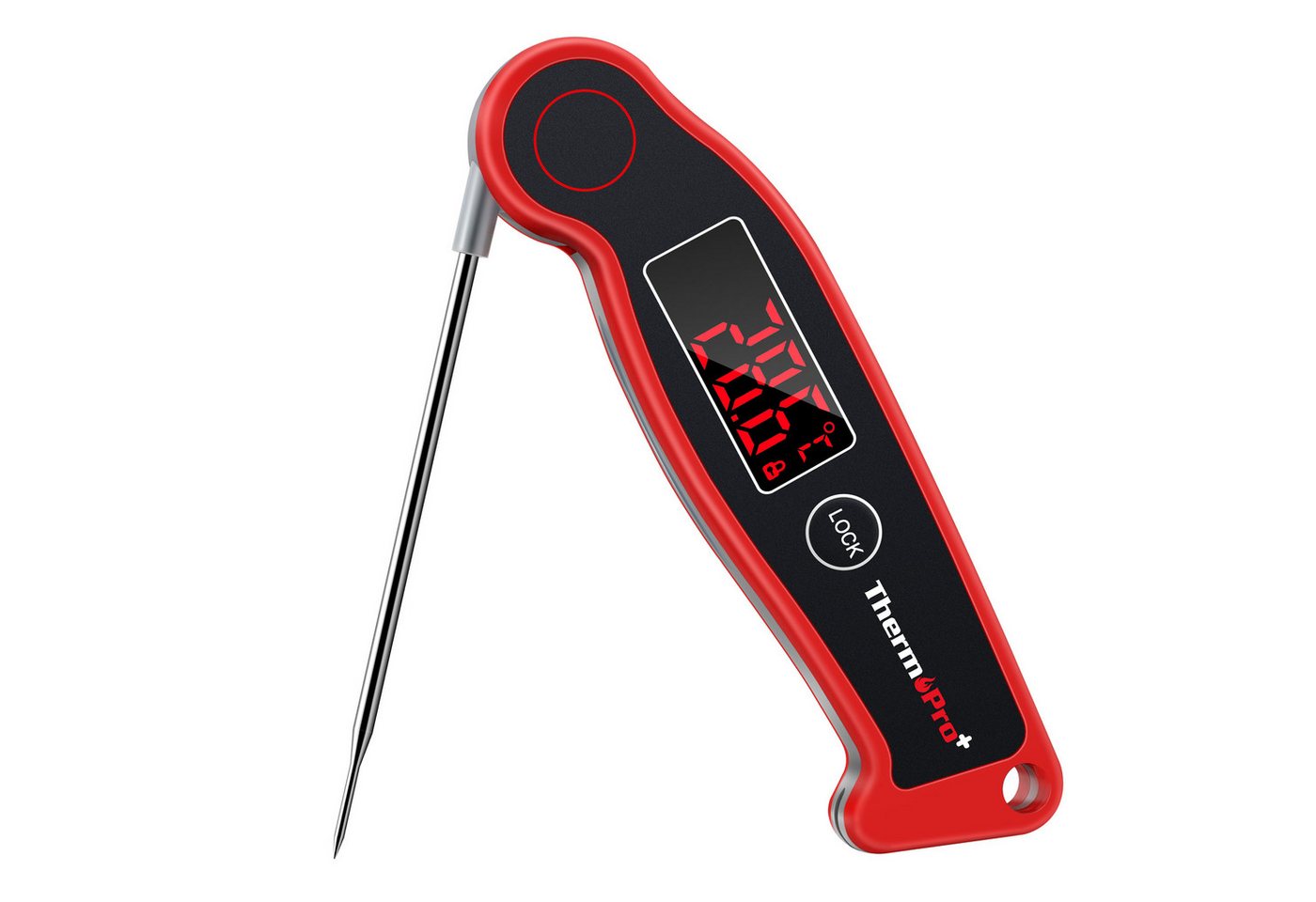 ThermoPro Grillthermometer TP19, Klappsonde, drehbare LED-Anzeige, Hold-Funktion, Kalibrierung Bild 3