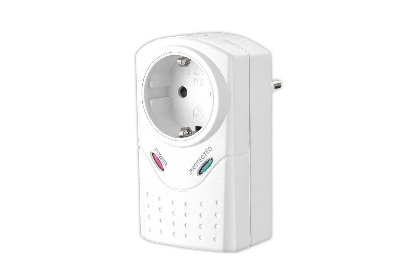 HAC24 Steckdose Steckdosenadapter Überspannungsschutz Blitzschutz Geräteschutz, 1-St., Maximale Last 3380 Watt Mit Kindersicherung