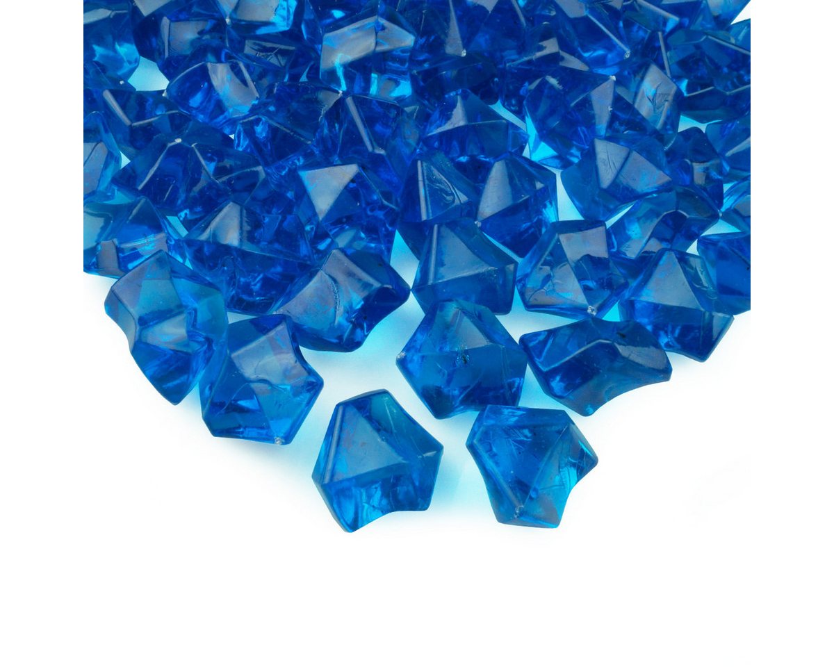 Goodymax Streudeko Goodymax® Kristall-Eis 25 mm Blau 50 Stück, Ziersteine Dekosteine Granulat Diamanten Edelsteine Dekoeis Bild 2
