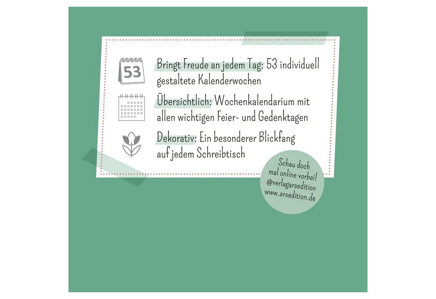 Ars Edition Tischkalender Mini-Wochenkalender Der Kleine Prinz 2027 Bild 2