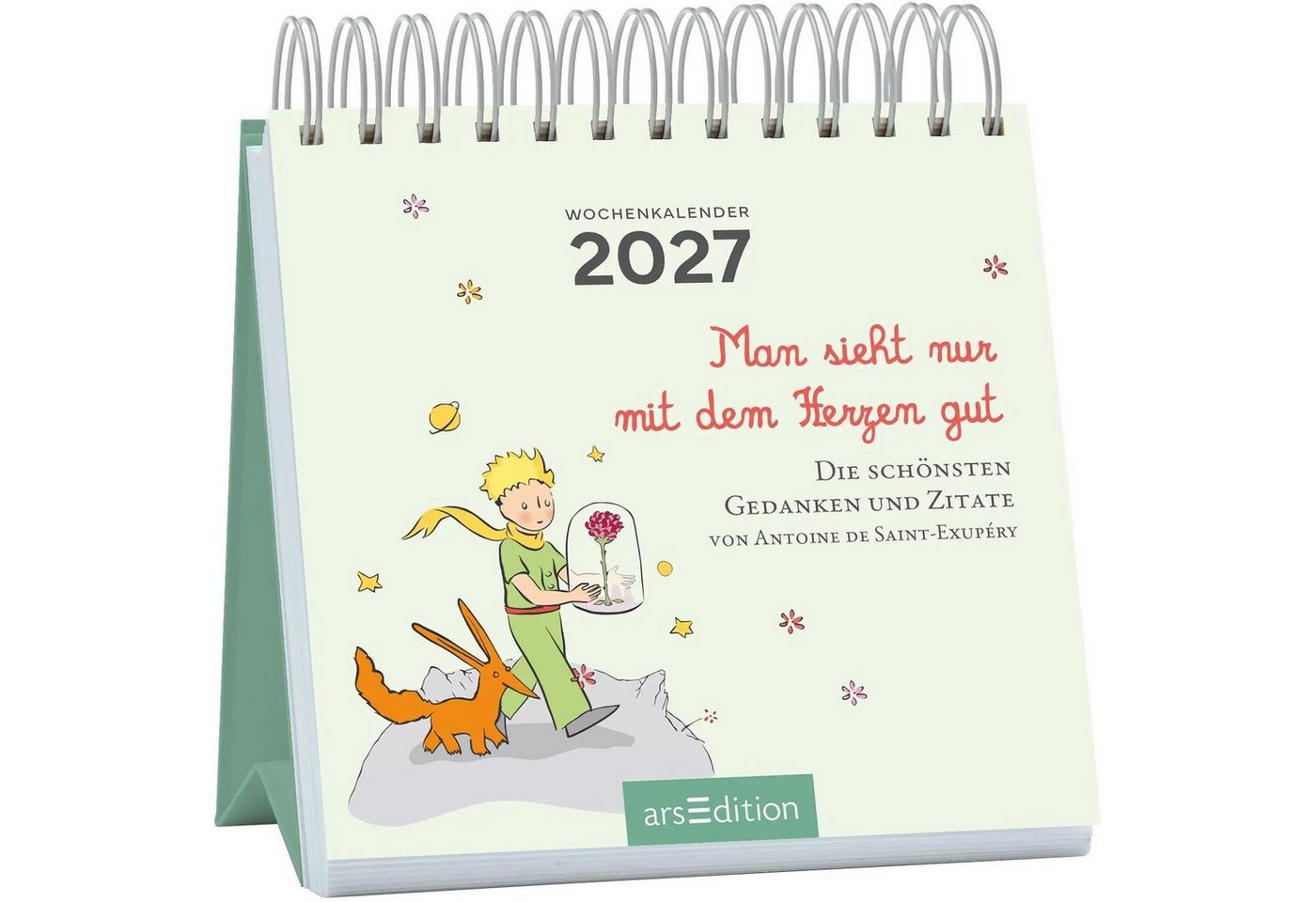 Ars Edition Tischkalender Mini-Wochenkalender Der Kleine Prinz 2027 Bild 3