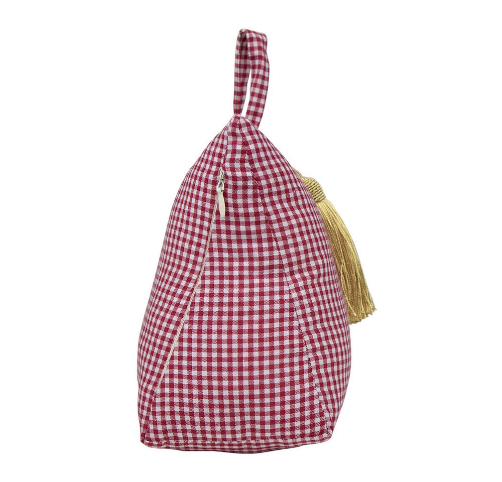 MarieAnn No.25 Türstopper Türstopper Sandsack Türhalter Vichy Karo Rot Weiß 1 kg Bild 3