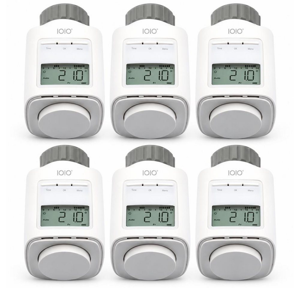 IOIO Heizkörperthermostat HT 2000/23 Heizungsthermostat digital programmierbar LCD Display, (6er Pack) Heizungsregler elektronisches Thermostat Batterie Heizkörper Regler Bild 3