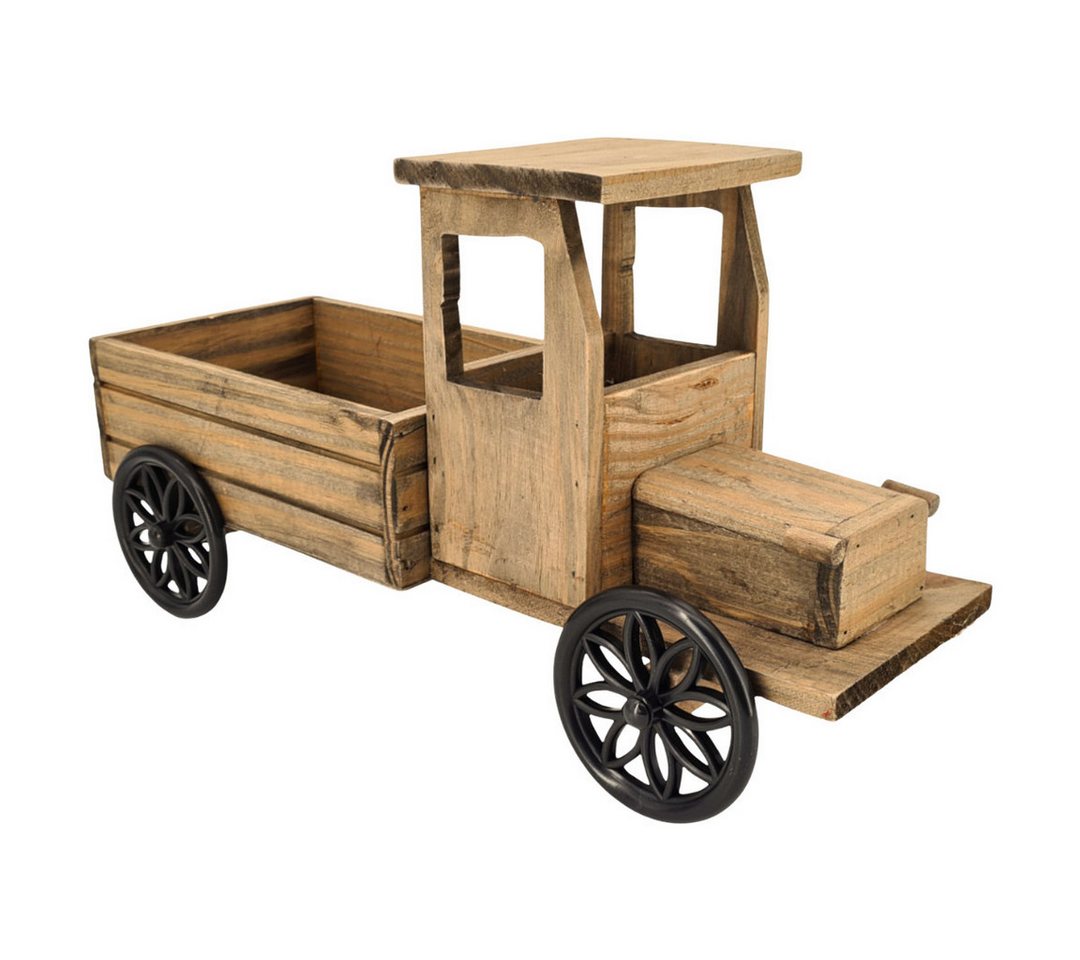 abc HOME Gartenfigur Pflanzständer LkW, Holz