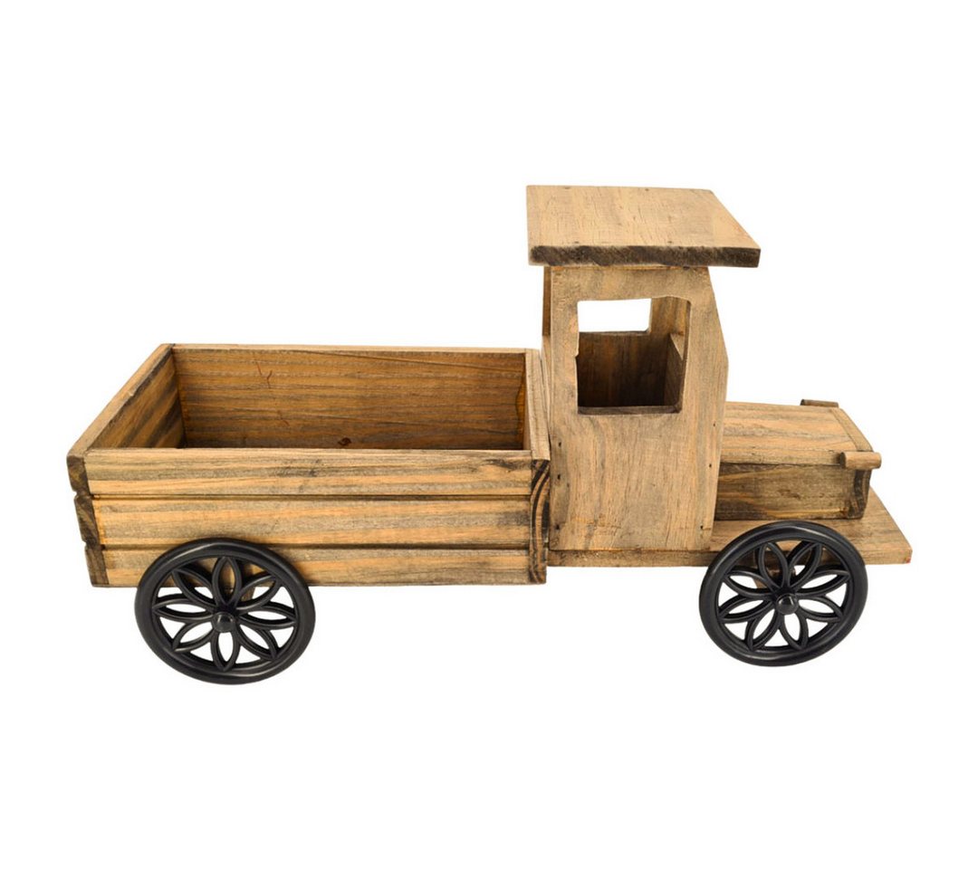 abc HOME Gartenfigur Pflanzständer LkW, Holz Bild 2