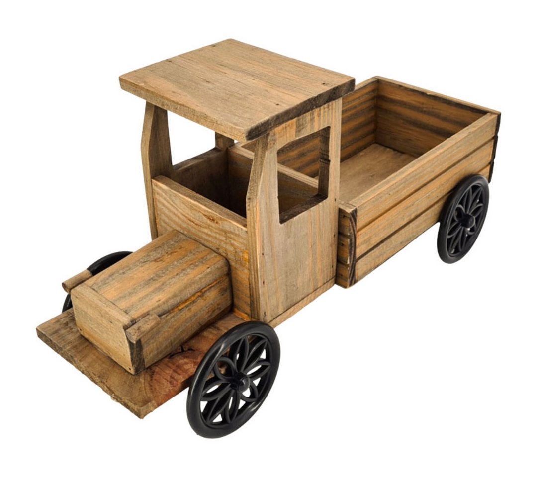 abc HOME Gartenfigur Pflanzständer LkW, Holz Bild 3