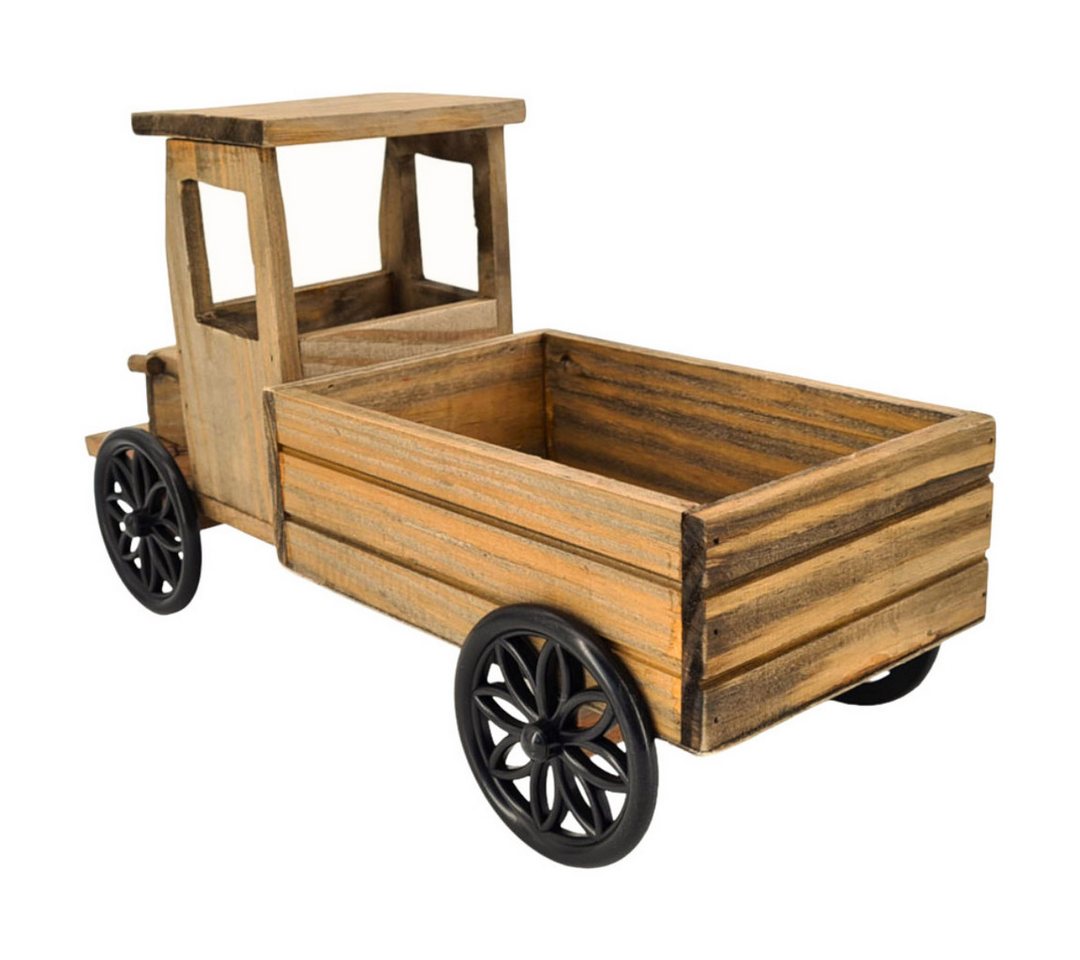 abc HOME Gartenfigur Pflanzständer LkW, Holz Bild 4