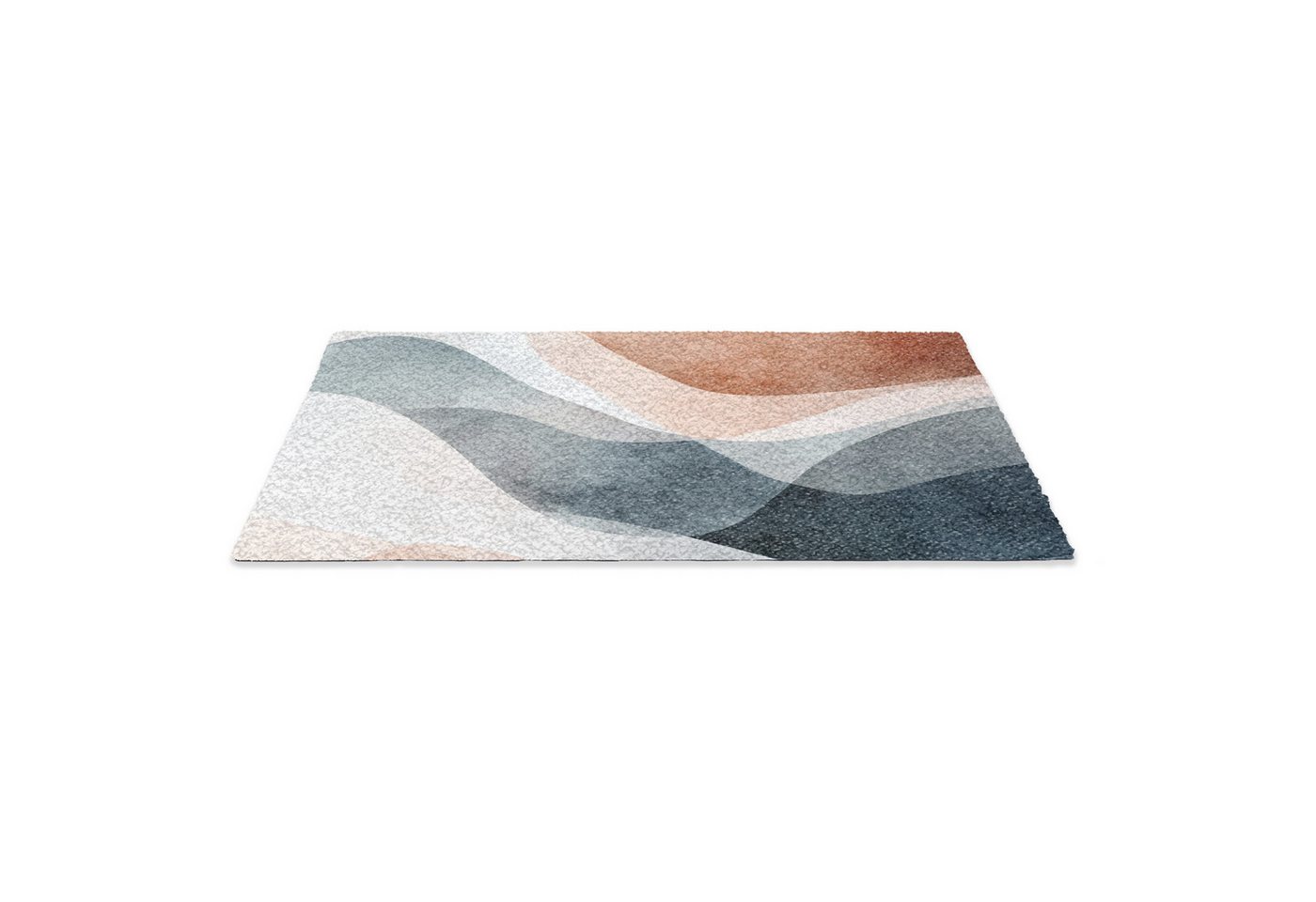 MuchoWow Fußmatte Abstrakt - Wellen - Blau, Rechteckig, innen Schmutzfangmatte, Tür, Schmutzfänger Flur, Teppich 60x40 cm Bild 4