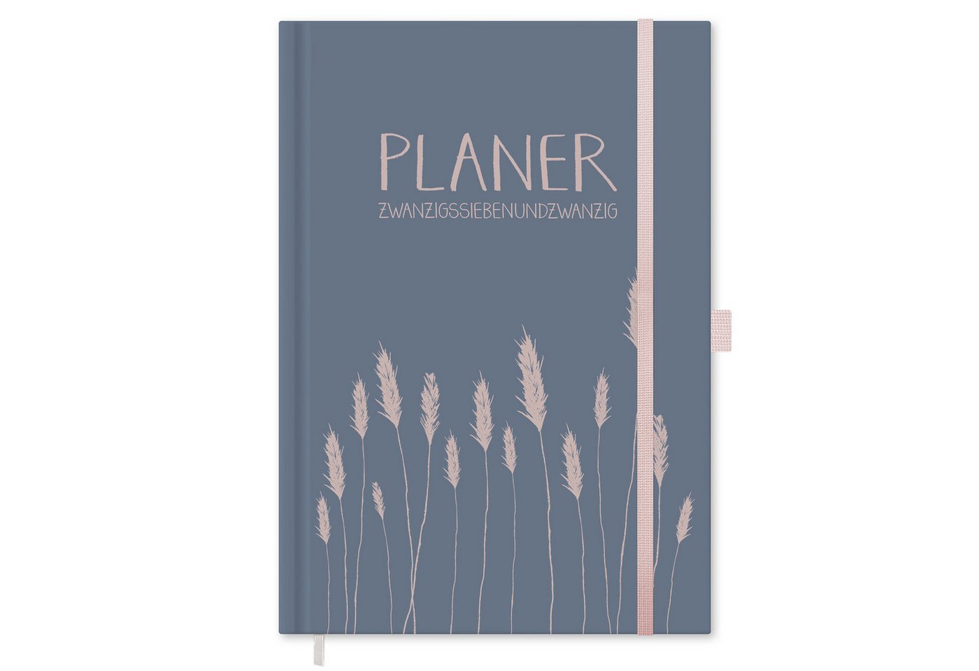 Eine der Guten Verlag Terminkalender Terminplaner 2027 - A5, blau rosa, 1 Doppelseite / Woche, FSC-Papier, Hardcover, Gummiband, Stiftschlaufe Bild 4
