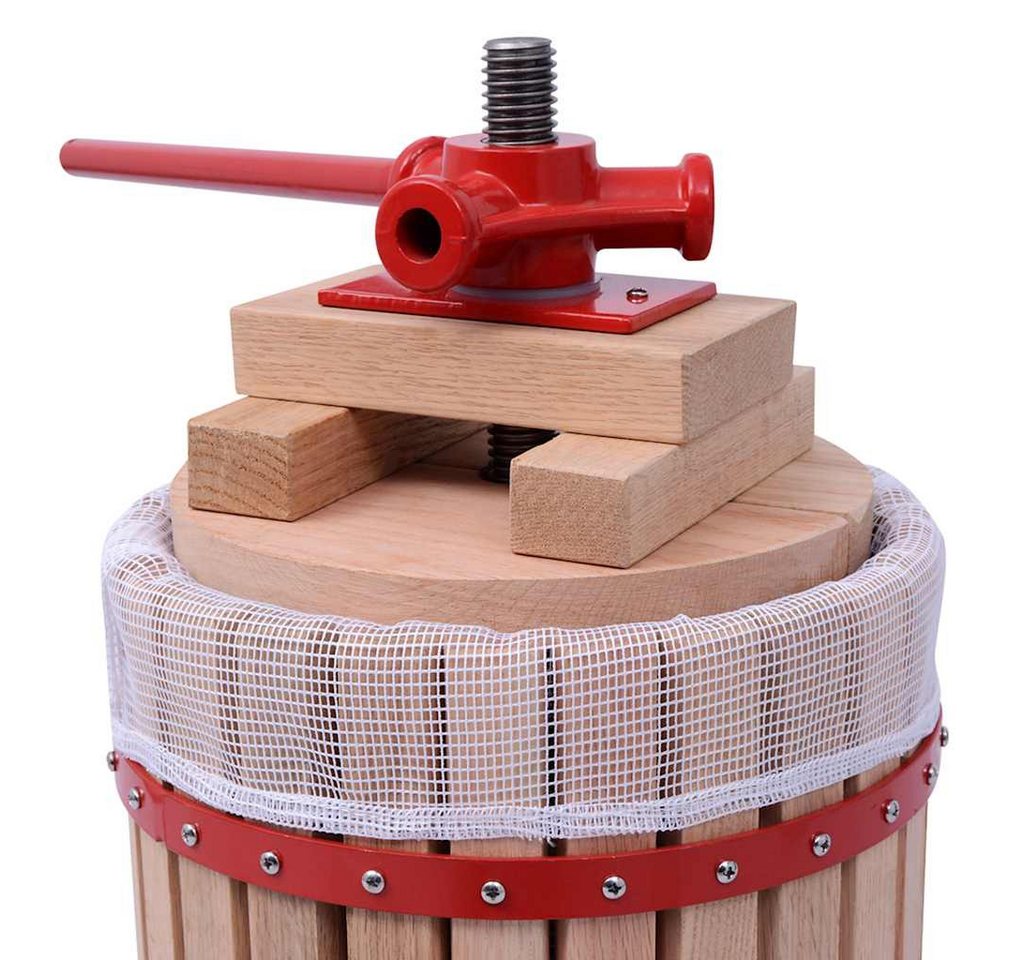 vidaXL Obstpresse 2-tlg. Obst- & Weinpresse und Mühle-Set, Holz