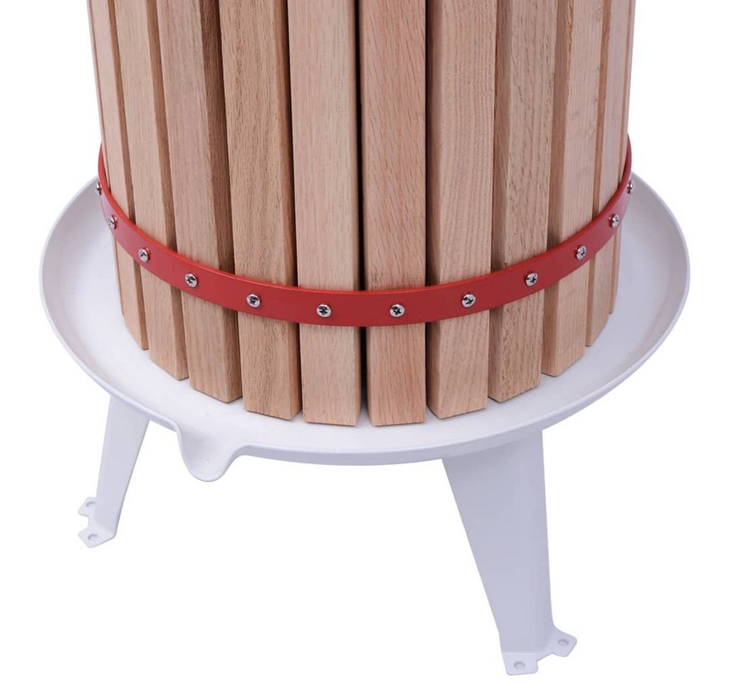 vidaXL Obstpresse 2-tlg. Obst- & Weinpresse und Mühle-Set, Holz Bild 2