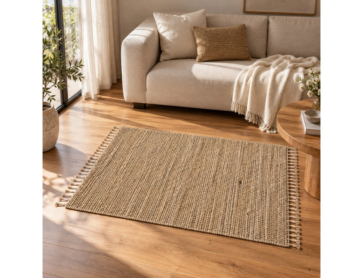 Elegant Floors Teppich Chindi Mauve-Lila, rechteckig, Höhe: 9 mm, Rechteckig, Höhe: 9 mm, Weiche Haptik, pflegeleicht und für Fußbodenheizung geeignet Bild 3