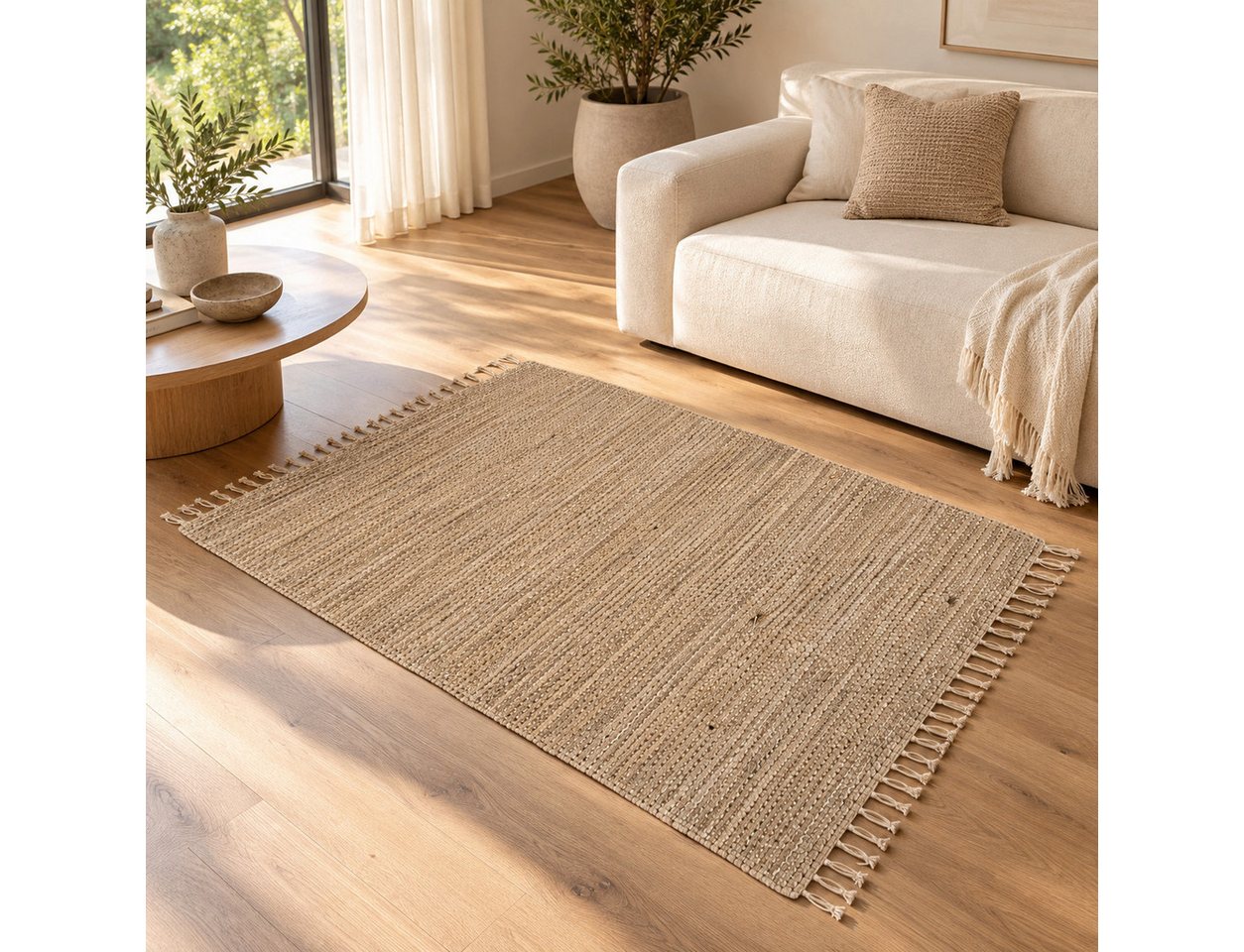 Elegant Floors Teppich Chindi Mauve-Lila, rechteckig, Höhe: 9 mm, Rechteckig, Höhe: 9 mm, Weiche Haptik, pflegeleicht und für Fußbodenheizung geeignet Bild 4