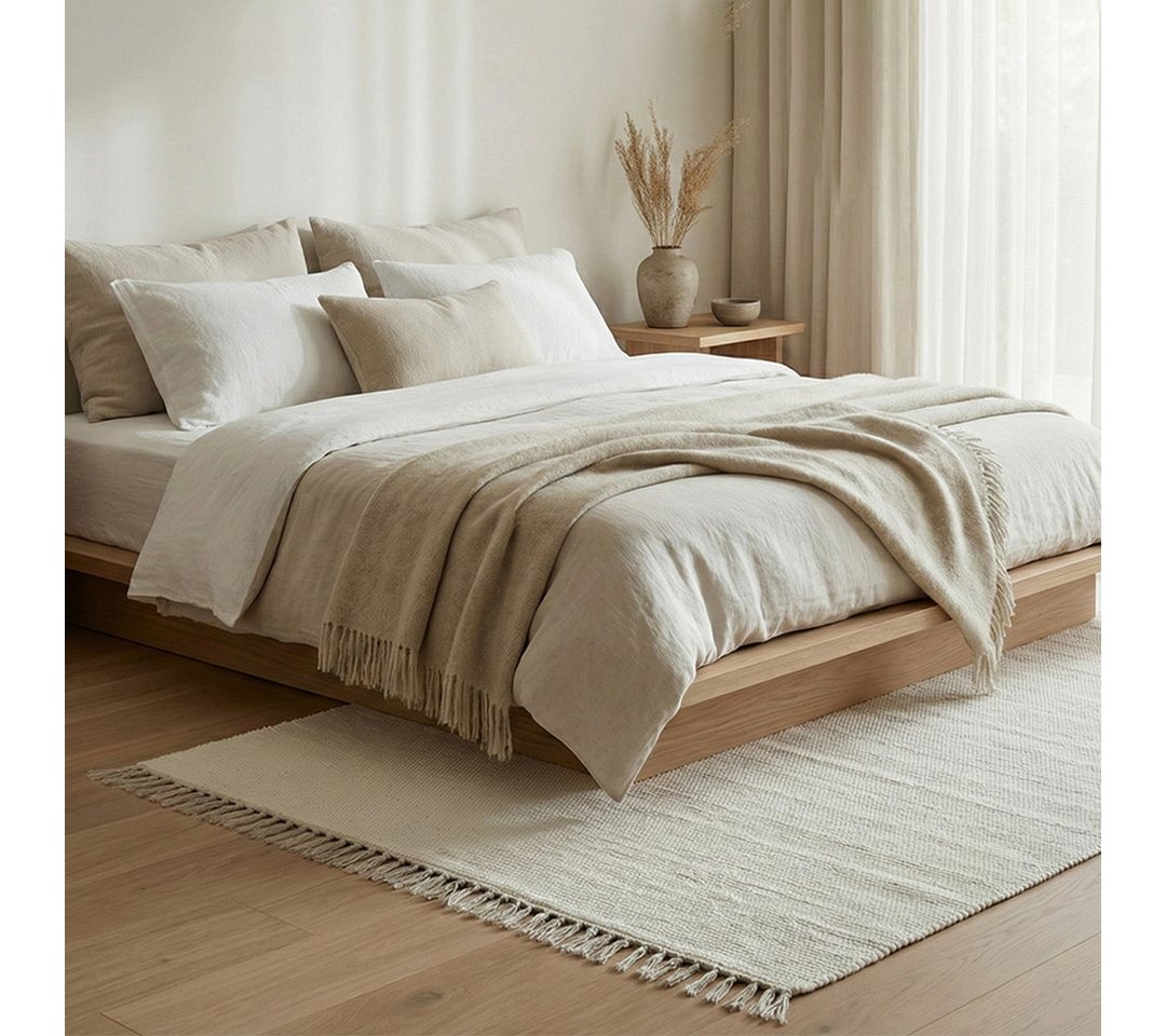 Elegant Floors Teppich Chindi Weiß, rechteckig, Höhe: 9 mm, handgewebt, Rechteckig, Höhe: 9 mm, Weiche Haptik, pflegeleicht und für Fußbodenheizung geeignet Bild 3