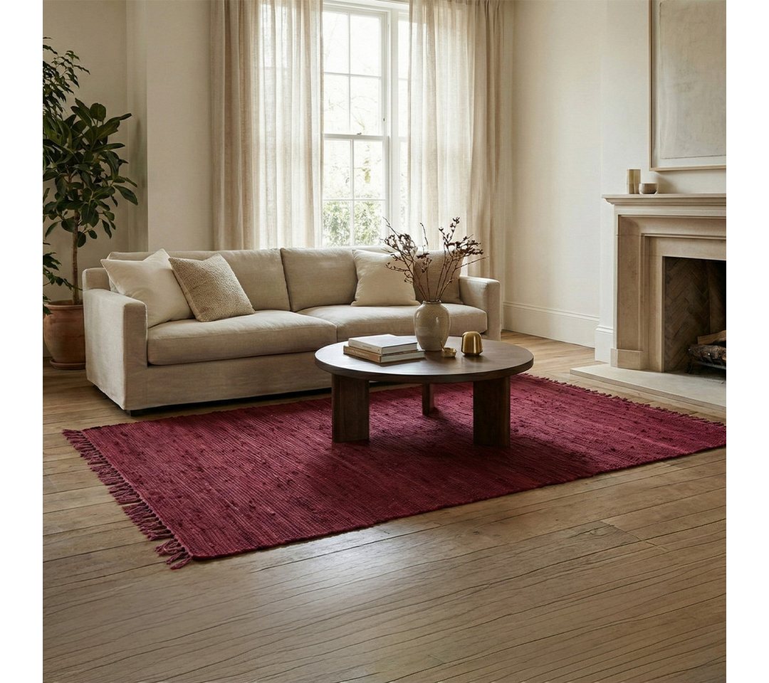 Elegant Floors Teppich Chindi Violett, rechteckig, Höhe: 9 mm, handgewebt, Rechteckig, Höhe: 9 mm, Weiche Haptik, pflegeleicht und für Fußbodenheizung geeignet Bild 2