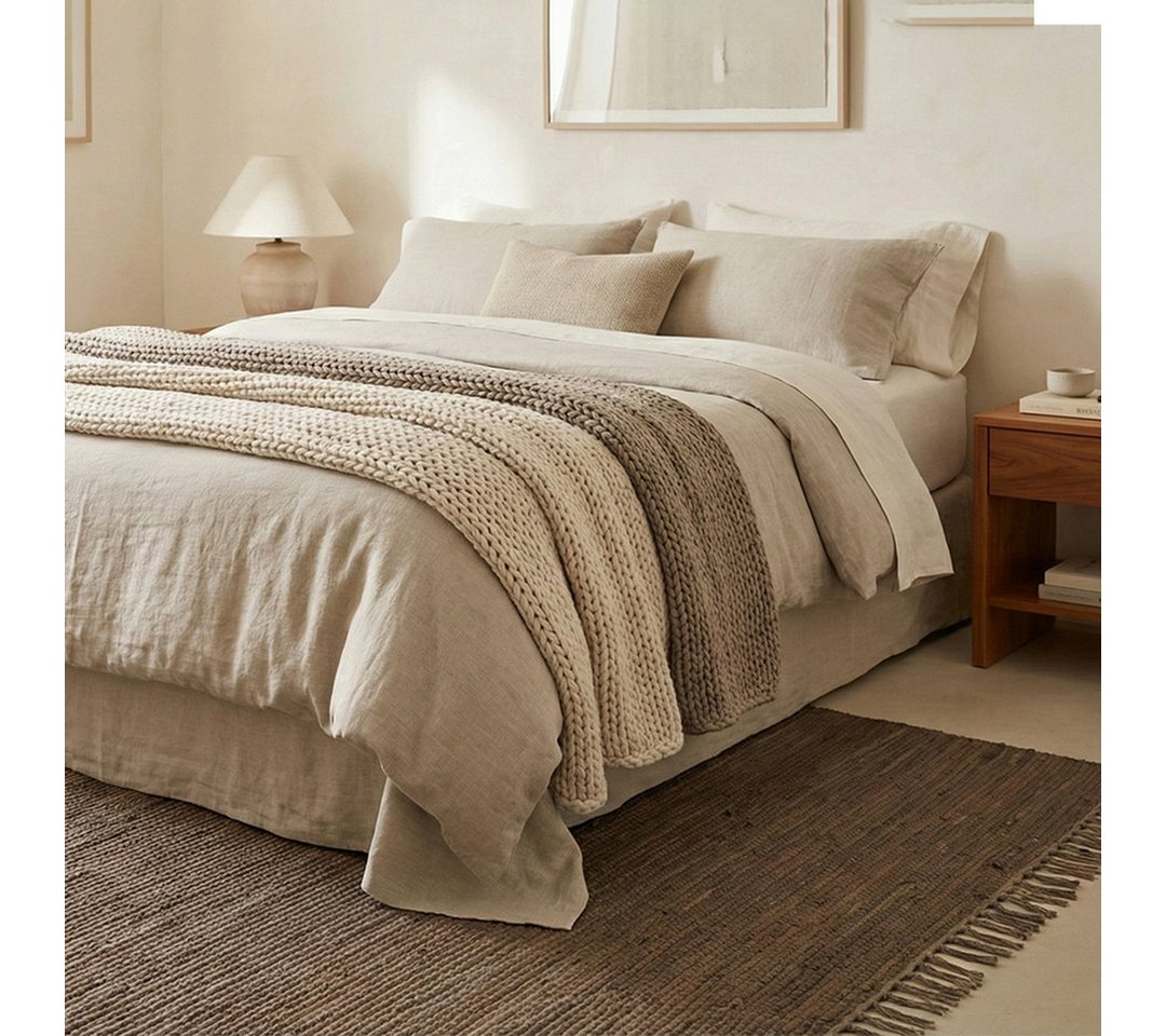 Elegant Floors Teppich Chindi Braun, rechteckig, Höhe: 9 mm, handgewebt, Rechteckig, Höhe: 9 mm, Weiche Haptik, pflegeleicht und für Fußbodenheizung geeignet