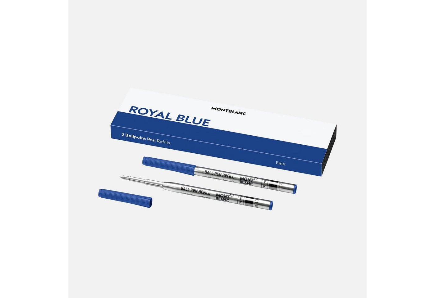 MONTBLANC Kugelschreibermine MONT BLANC Kugelschreibermine 2ST F royalblau 128213 / 124492