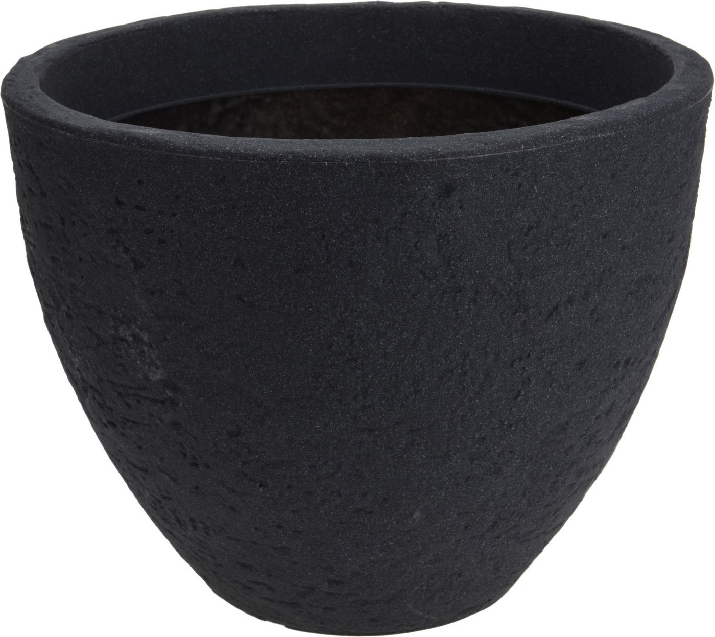 Koopman Blumentopf Kunststoff 39x31 cm Steinoptik 10 Liter (Stück, 1 St., Packung), 39x31 cm, Steinoptik, Kunststoff, Anthrazit, Garten Bild 3