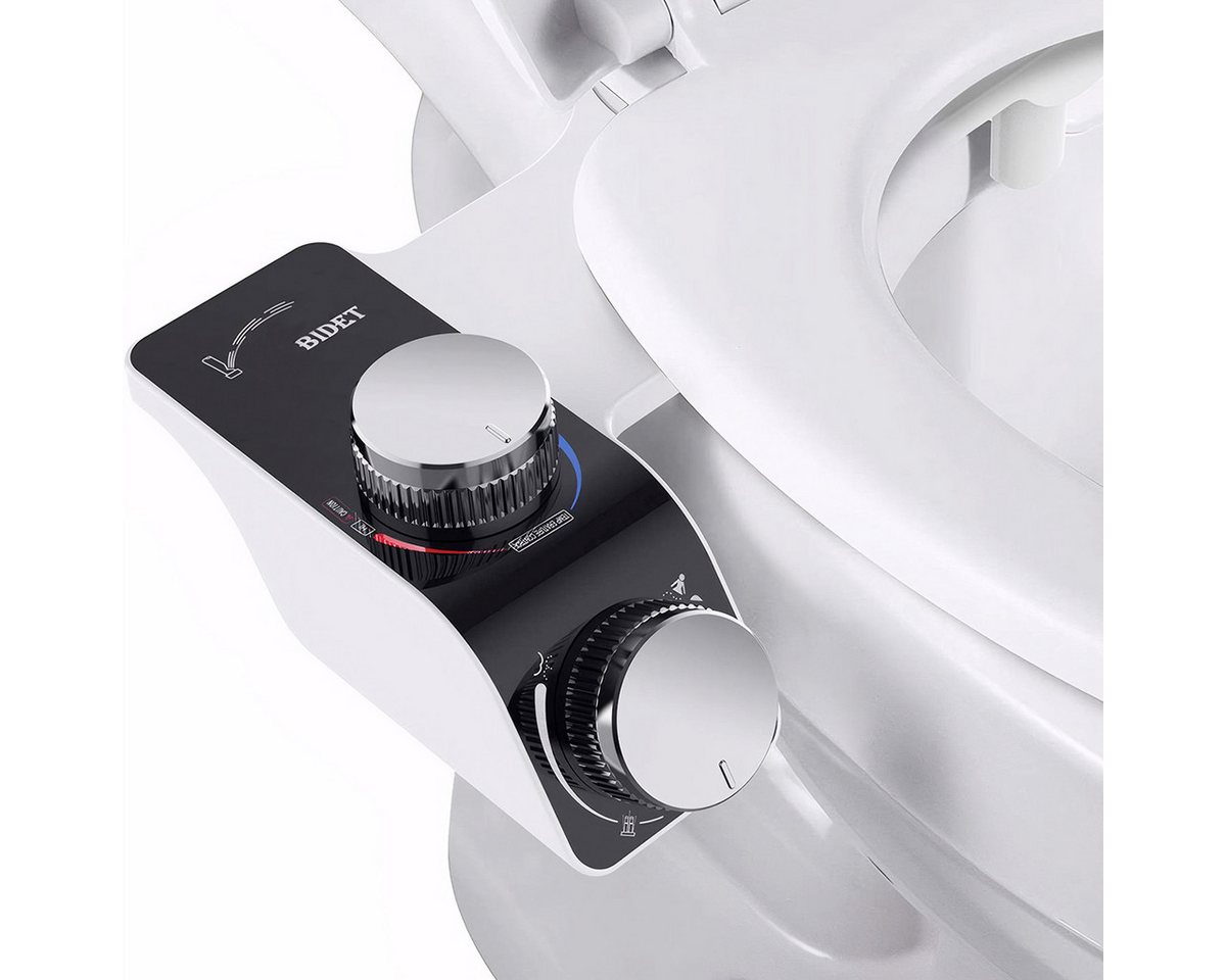 MOPUEA Bidet Bidet-Aufsatz für WC-Regal Reinigung Doppeldüse 3 Reinigungsmodi, Montage am WC-Sitz Bild 3