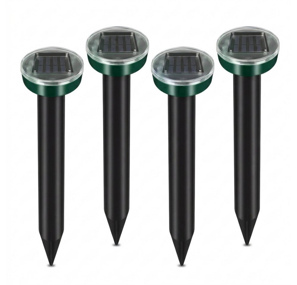 Athlix Ultraschall-Tierabwehr Solar Ultraschall Schädlings- & Tiervertreiber Outdoor 4er Pack, 4-tlg., Speziell für die ganzjährige Nutzung im Außenbereich konzipiert Bild 2