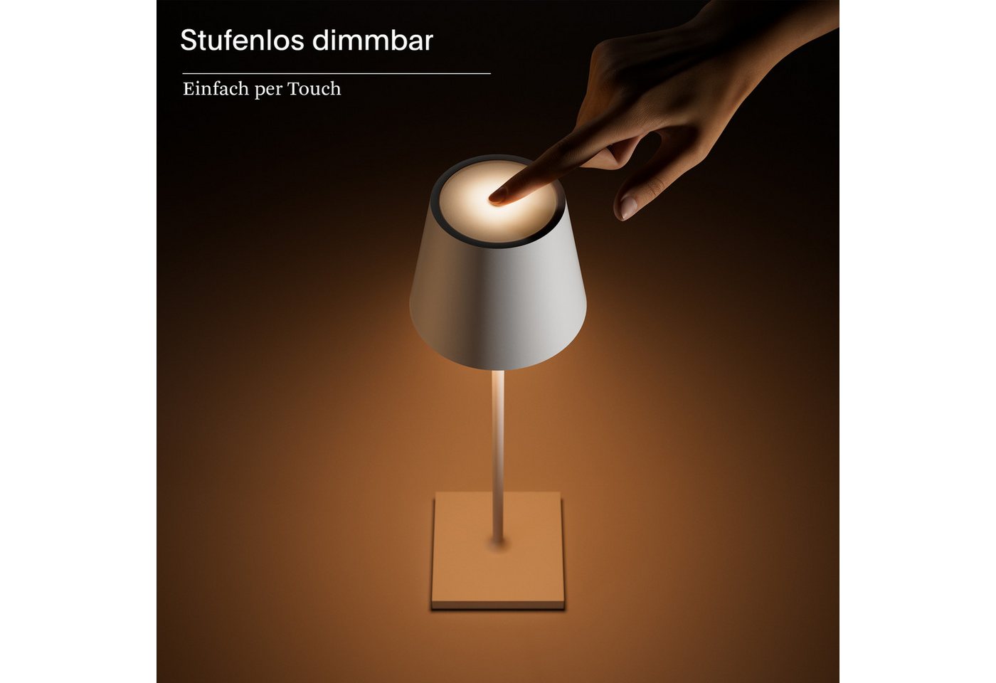 SIGOR LED Tischleuchte, Dimmbar, LED fest integriert, 2.700 + 2.200 K Bild 4