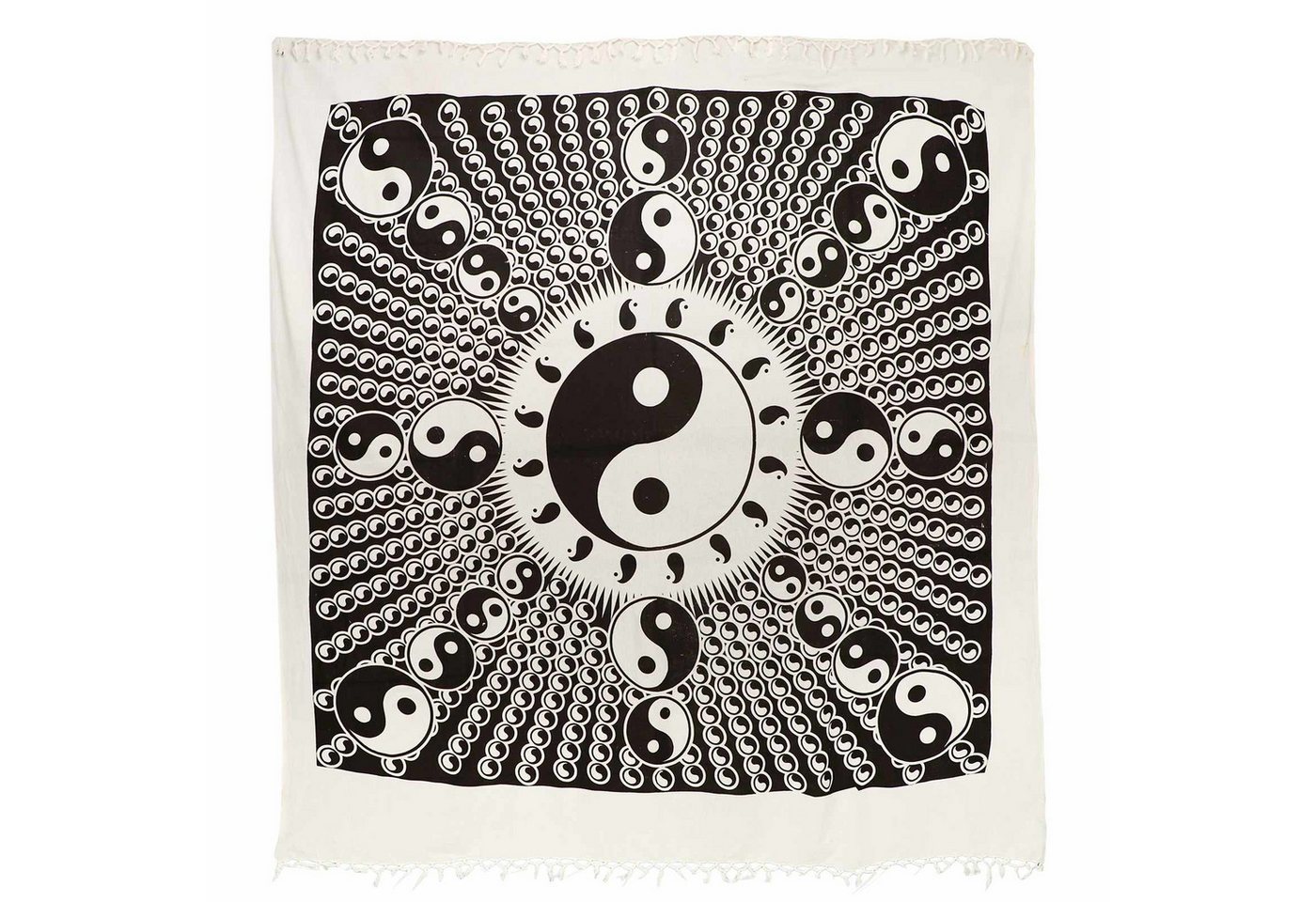 KUNST UND MAGIE Wandteppich Ying& Yang Dekotuch Große Tagesdecke Wandbehang Tuch ca. 210 x 240cm Bild 3