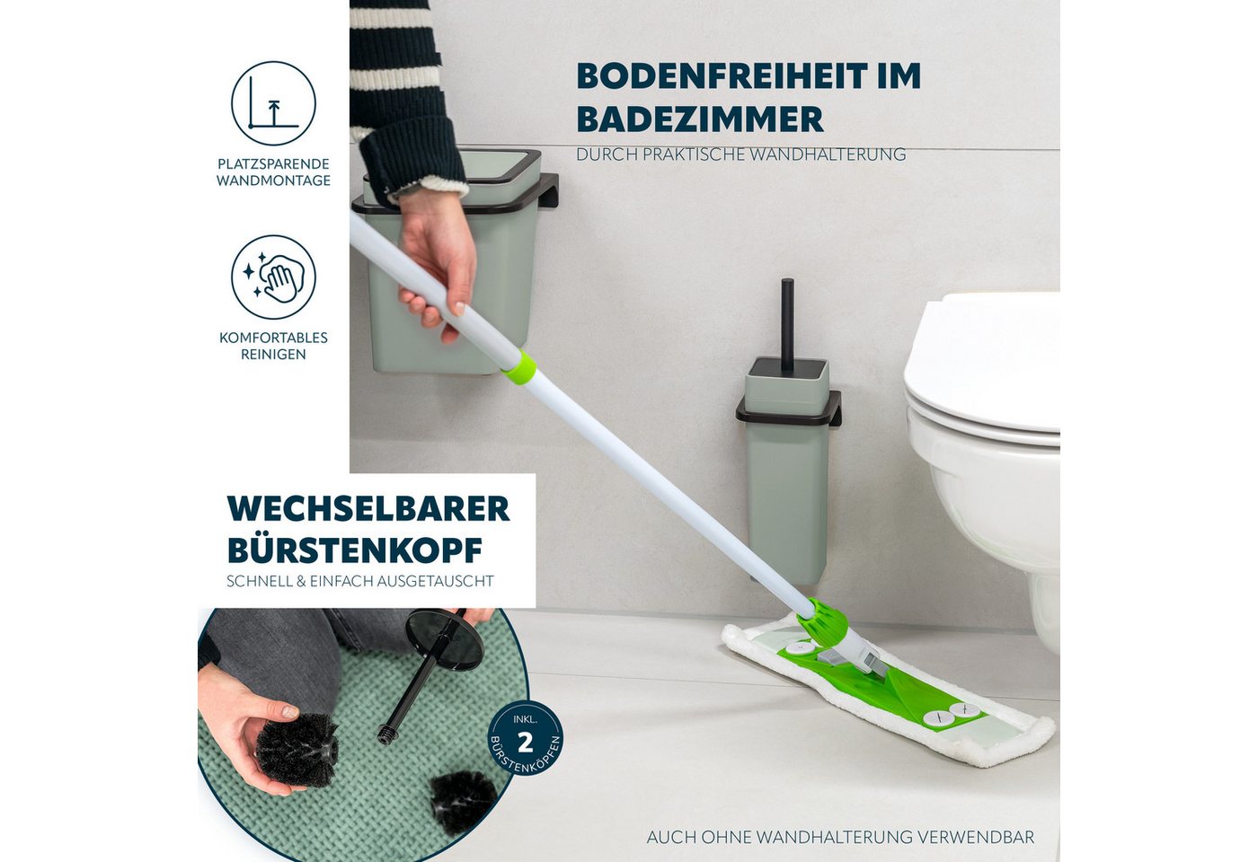 bremermann Badaccessoire-Set SAVONA 4tlg. Soft-Touch