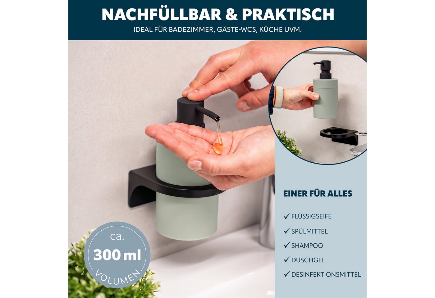 bremermann Badaccessoire-Set SAVONA 4tlg. Soft-Touch Bild 4
