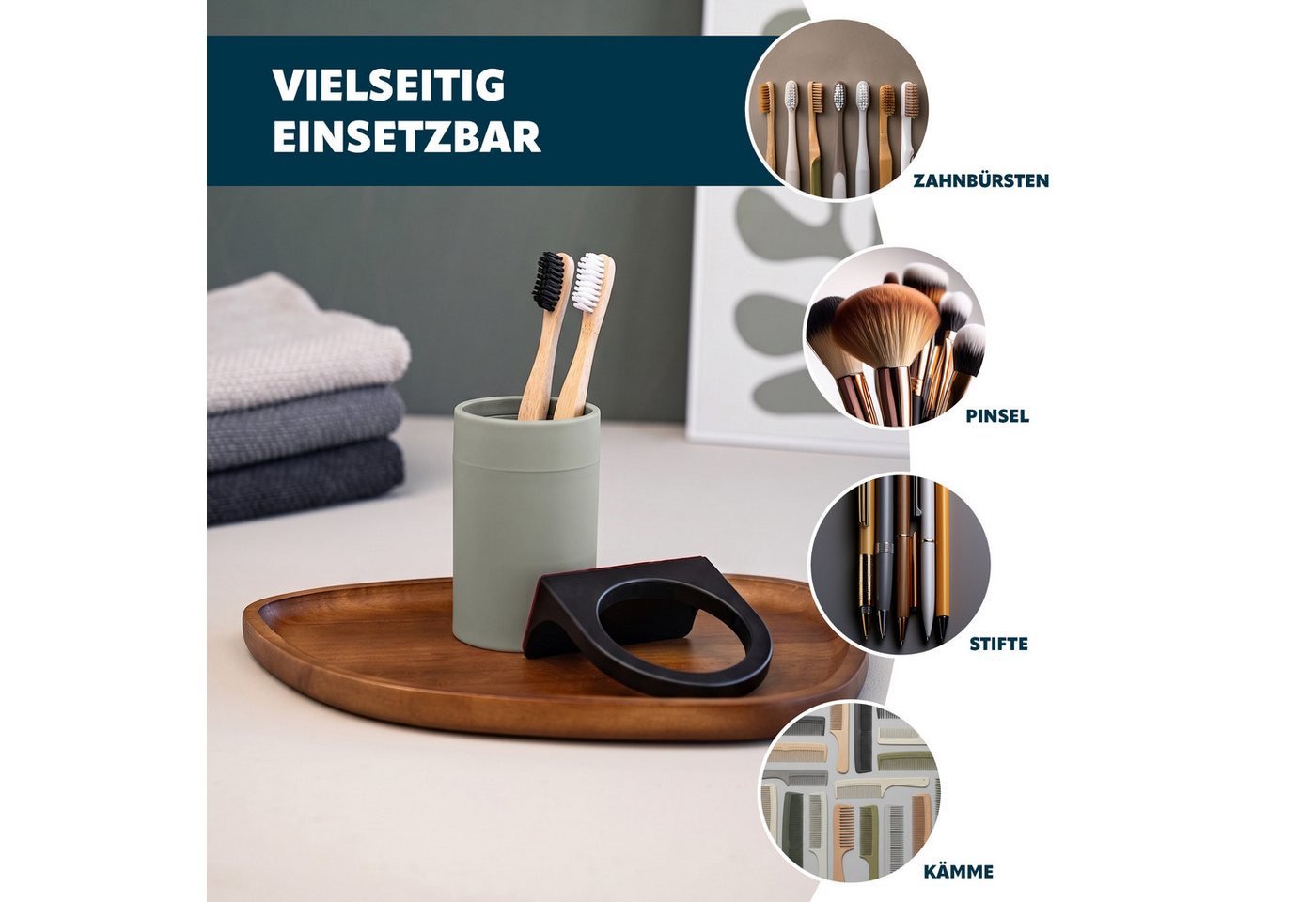bremermann Badaccessoire-Set SAVONA 4tlg. Soft-Touch Bild 5