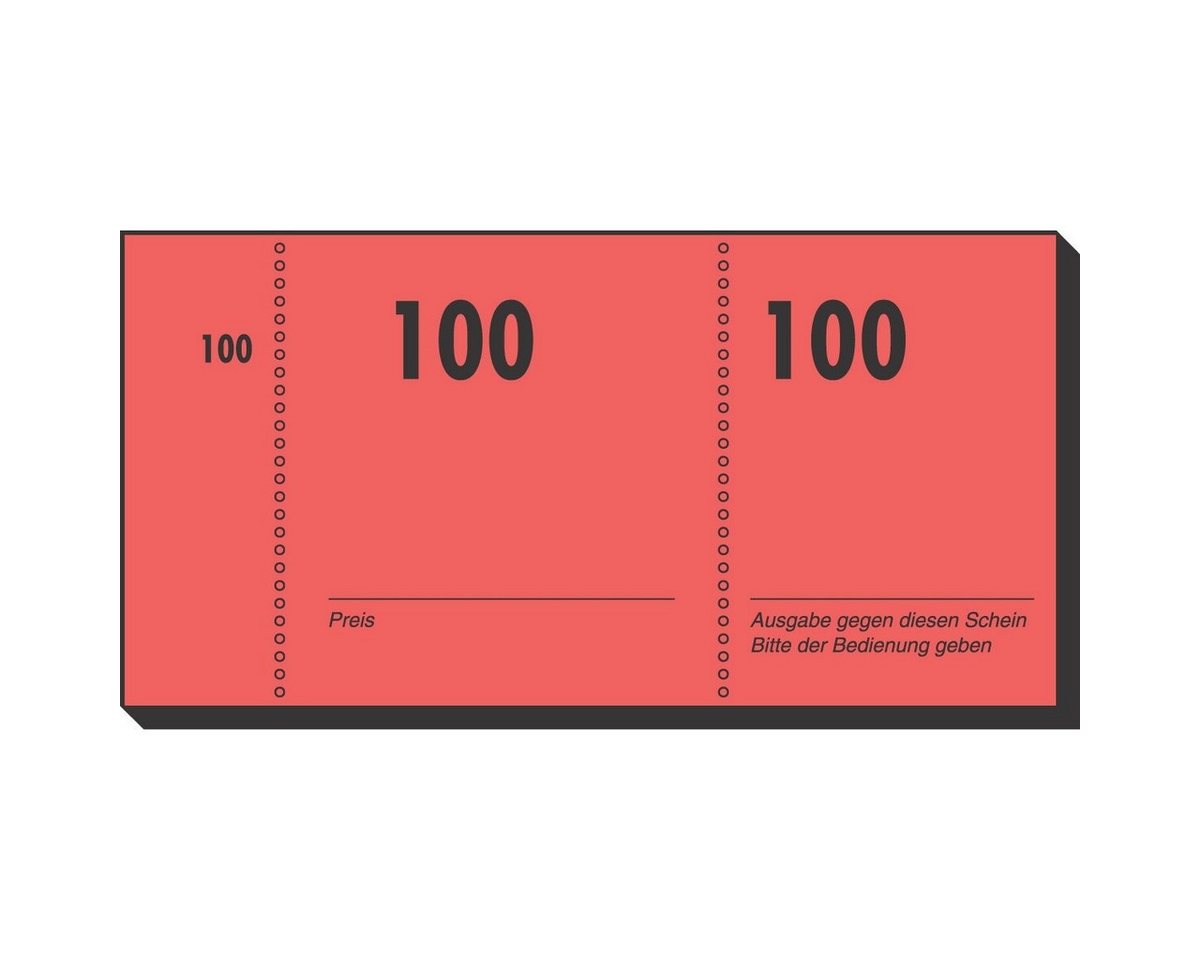 Sigel Formularblock Nummernblock 105x50mm 1-100 VE=100 Blatt farbig sortiert Bild 3