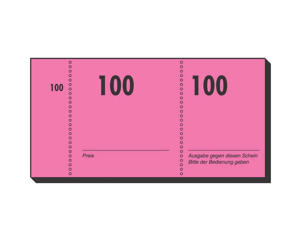 Sigel Formularblock Nummernblock 105x50mm 1-100 VE=100 Blatt farbig sortiert Bild 4