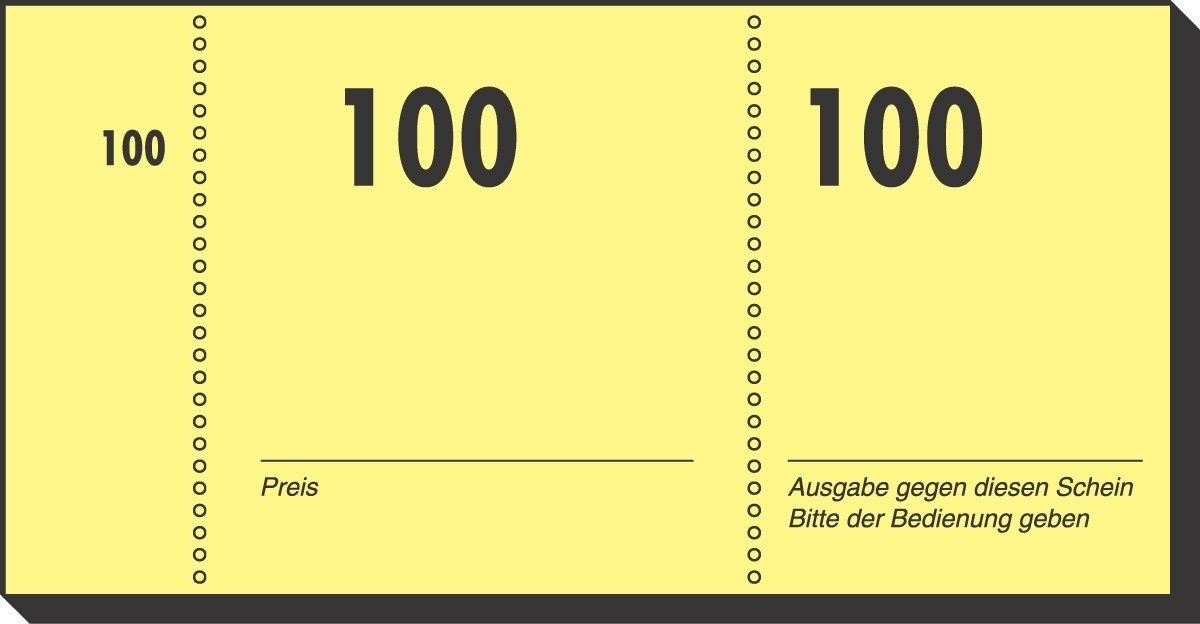Sigel Formularblock Nummernblock 105x50mm 1-100 VE=100 Blatt farbig sortiert Bild 5
