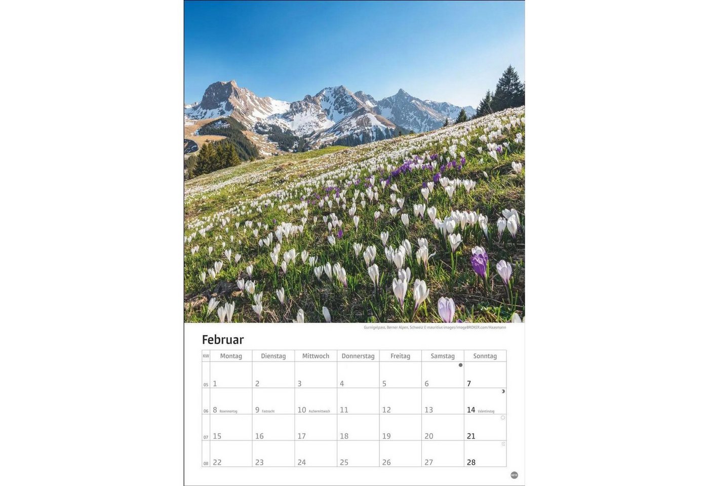 HEYE Wandkalender Alpen Kalender 2027 Bild 5