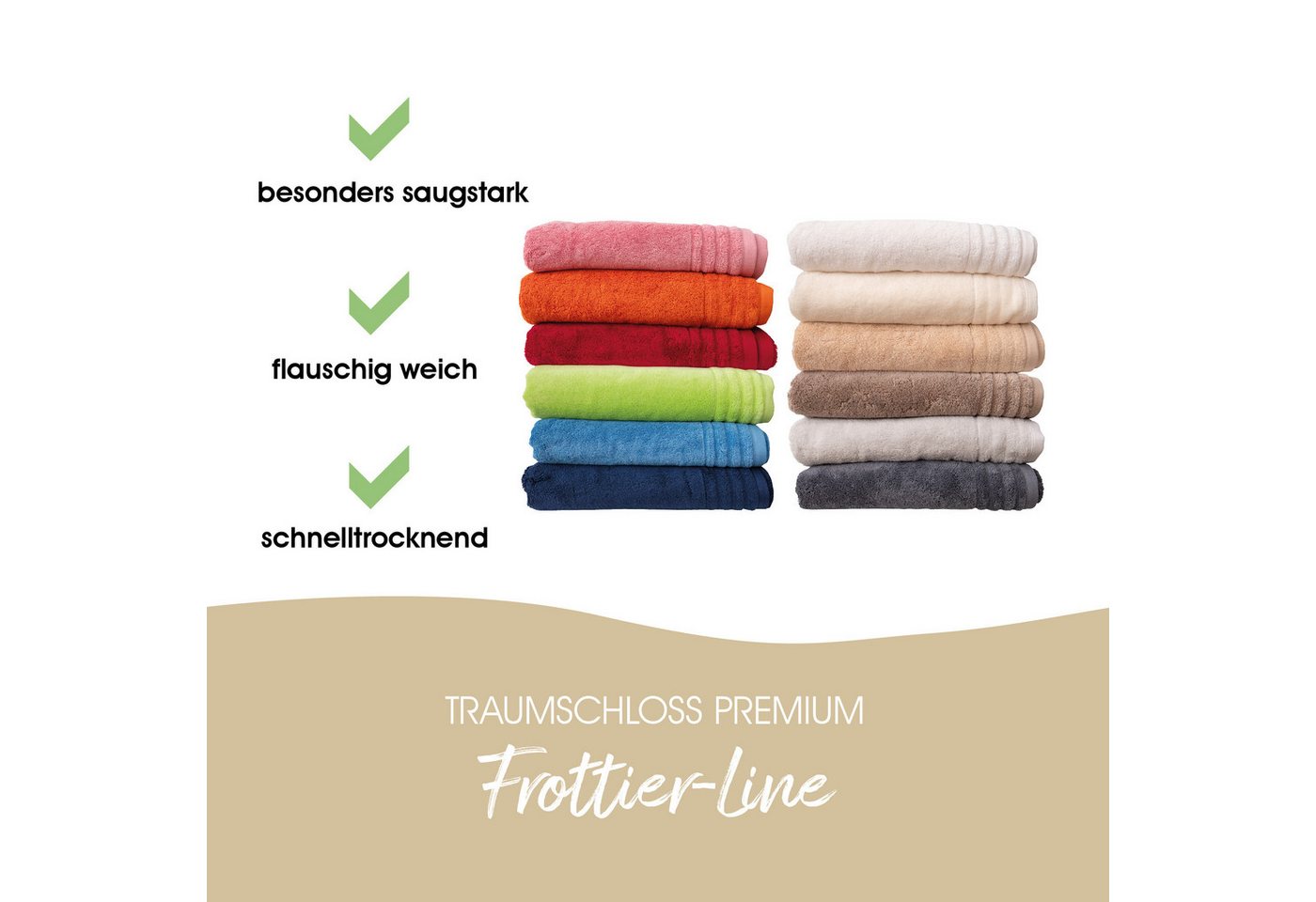 Traumschloss Badetuch Premium-Line, Frottier (1-St), 100% amerikanische Supima Baumwolle mit 600g/m² Bild 2