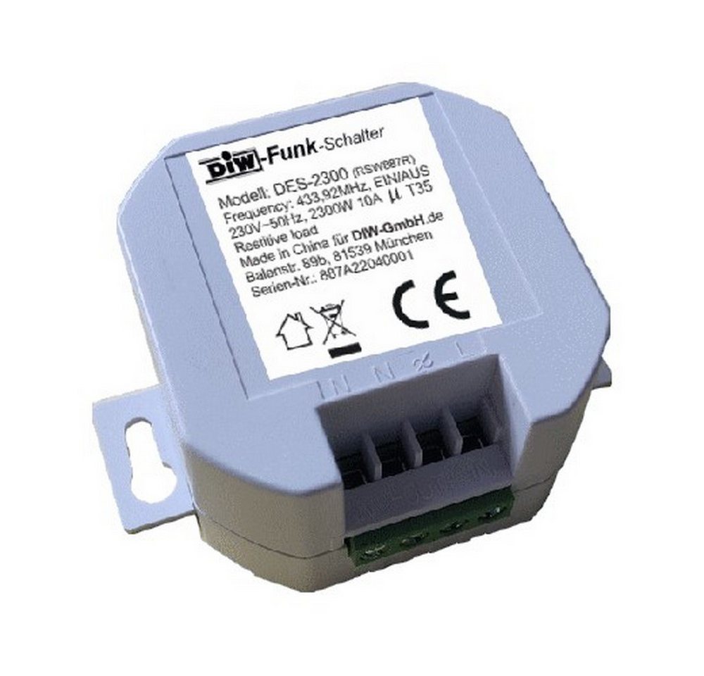DIW-Funk Funk-Empfangsmodul DIW-Funk Einbau Abluftsteuerung PA-520 Komplettset, für Innenräume, Spar-Set, Komplettset, Batteriewarnung an Fensterkontakt Bild 4