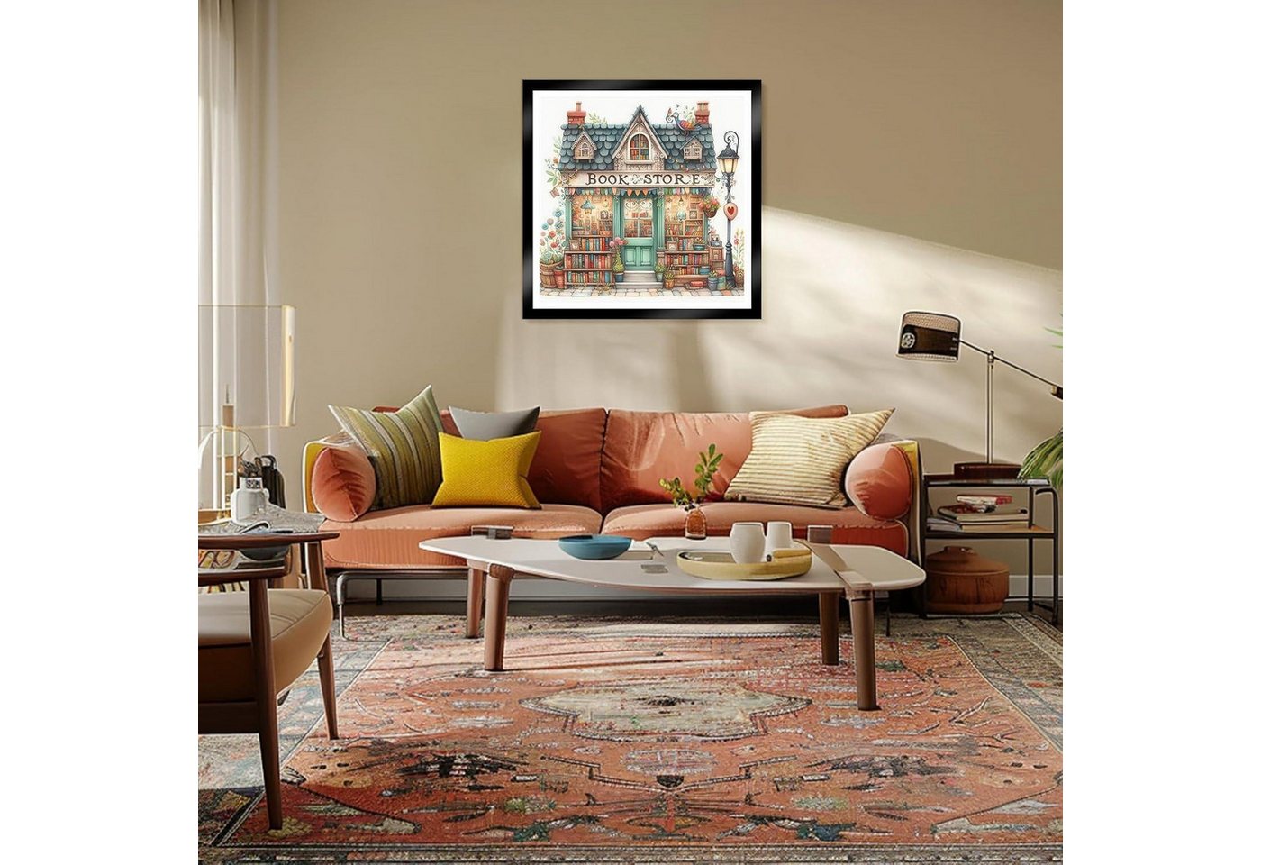 LuxusKollektion Kreativset Diamond Painting Buchladen 30x30cm